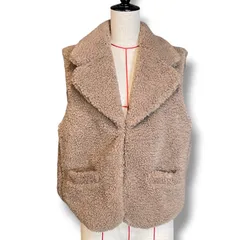 ATELIER N’S アトリエエヌズ ブークレベスト ボアベスト ジャケット NS-256 茶色 モカブラウン Mサイズ レディース 秋 冬 ゴーゴー古着久喜倉庫店 15 No.1573