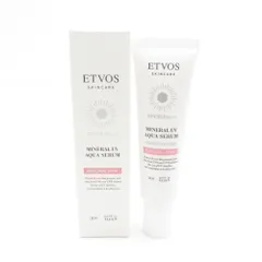 美品 ETVOS エトヴォス ミネラルUVアクアセラム 日焼け止め 化粧下地 30g ナチュラルピンク 残量多 BU6681J1