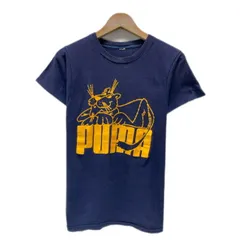 【中古】　PUMA　Tシャツ　70s-80s vintage　70年代-80年代　半袖　カットソー　トップス　クルーネック　プリント　ロゴT　ブランドロゴ　(C)PUMA　古着　/1590
