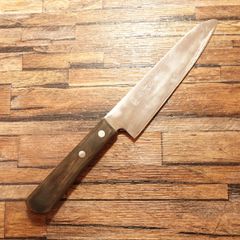 本銘 源光三郎作 三徳包丁 研ぎ済 万能包丁 本割込 最上 両刃 刃渡 本銘 源光三郎作 三徳包丁 研ぎ済 万能包丁 本割込 最上 両刃 刃渡