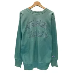 【中古】　Champion REVERSE WEAVE　スウェット　90s vintage　90年代　刺しゅうタグ　トレーナー　長袖　クルーネック　カレッジ　SIMMONS COLLEGE　オーバーサイズ　USA製　アメカジ　古着　/1591