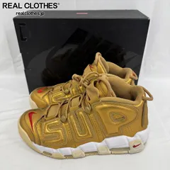 Supreme×NIKE/シュプリーム×ナイキ【17SS】AIR MORE UPTEMPO METALLIC GOLD /エアモアアップテンポ  902290-700 27.0