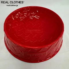 Supreme/シュプリーム【23SS】Diamond Plate Dog Bowl/ダイヤモンド プレート ドッグボウル/レッドのサムネイル