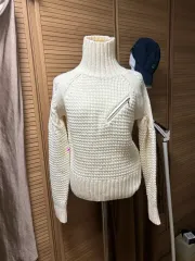 高級 ケーブル編み ニット /