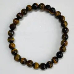 No.4　パワーストーン　タイガーアイ　６㎜