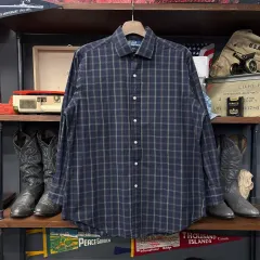 90s ポロ ラルフローレン Regent クラシックフィット ウィンドウペイン チェックシャツ N1104