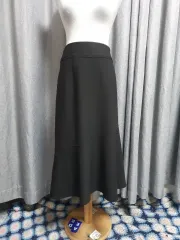 6677ストレッチ マーメイド ロング丈スカート