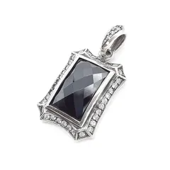 LION HEART ライオンハート ネックレス ペンダントトップ チャーム SILVER 950 シルバー オニキス ジルコニア