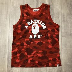 【onrk】A BATHING APE BAPE スター ポロシャツ M BAPE スター ポロシャツ Mサイズ グレー × ダークレッド a bathing ape