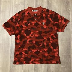 BAPE babymilo カモフラロンパース 80cm red - メルカリ