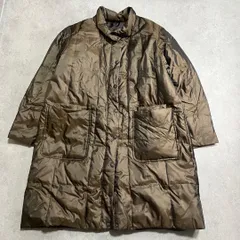 ダウンコート ロング フード付き ブラウン LL オーバーサイズ 防寒 カジュアル 上品