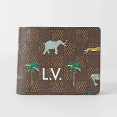 新品 ルイヴィトン Louis Vuitton 2つ折り財布 ポルトフォイユ・ミュルティプル ブラウン