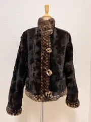 リバーシブル毛皮コート ジャケット ミンク C26040625