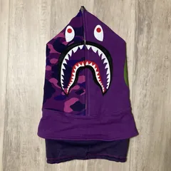 2026年最新】a bathing ape シャークパーカー 紫の人気アイテム - メルカリ