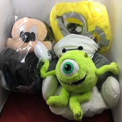중고품 4점 세트 Disny 디즈니 캐릭터 봉제인형 미키 마이크·와조우스키 베이 맥스 미니언즈 프라이즈