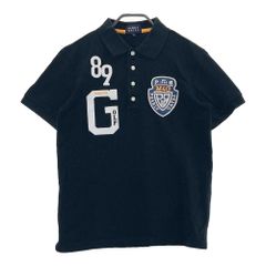 パーリーゲイツ メンズ 半袖ポロシャツ 3 S ワッペン 鹿の子 ゴルフ