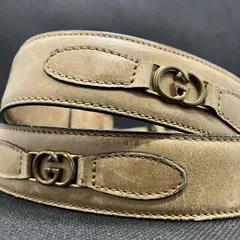 GUCCI　グッチ　ベルト　インターロッキングG　表記サイズ70/28　レザー　4591