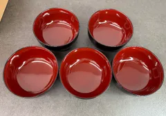 汁椀 五客セット 和食器 漆塗装 漆器 お椀 吸物椀 食器