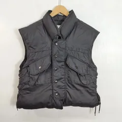 WILLPIPS ウィルピプス ダウンベスト 短丈 ミリタリー BULLET PROOF VINTAGE TECH フェザー メンズ ブラック サイズ M D55のサムネイル