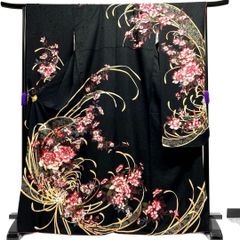 ベルベット 色打掛 高級感 可愛いチューリップ柄【中古品】 - メルカリ