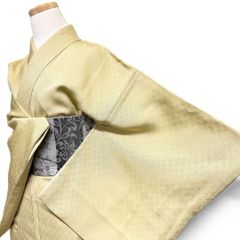 売約済み 新品未使用級 正絹単衣 音楽柄刺繍 お召 演奏会 観劇 裄68