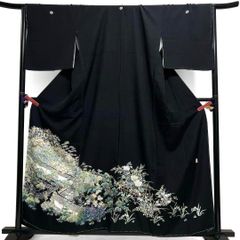 未着用 黒留袖 身丈160 作家もの 桜花 楓 正絹 着物 033b p - メルカリ