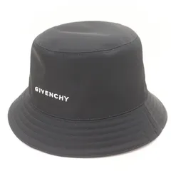 IT1TMHCWGYWC 美品 国内正規 GIVENCHY ジバンシー バケットハット ナイロン ブラック 帽子 サイズ M 58 メンズ レディースのサムネイル