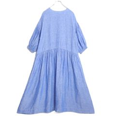 極美品✨】ネストローブ リネン備長炭染めレイヤードフリルワンピース