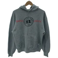 【中古】　RUSSELL ATHLETIC　パーカー　プルオーバー　トップス　裏起毛　ブランドロゴ　プリント　USA製　古着　/1602