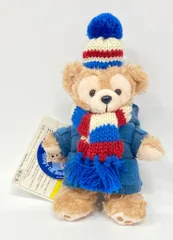 東京ディズニーシー ぬいぐるみバッジ ダッフィー(青コート/マフラー&ニット帽)/ハロー・フロム・ケープコッド 第五弾 第5弾