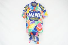 サンティーニ 総柄 シャツ ジップ半袖 XXL ゆったり 赤白青 化繊 自転車 サンティーニ 総柄 シャツ ジップ半袖 XXL ゆったり 赤白青 化繊