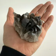 【E33931】 ブラジル産 クラスター スモーキークォーツ 煙水晶 天然石 鉱物 原石 パワーストーン 標本