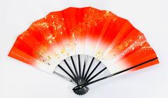 扇子 舞扇子 金黒斜めかすみ 赤ぼかし - メルカリ