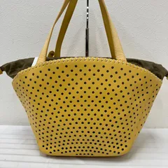 709　russet ラシット　トートバッグ　パンチングレザー　バスケット型　トートバッグ　イエロー　ベージュ　スカラップ　モノグラム　ナイロン　レザー　レディース　シンプル　きれいめ　カジュアル