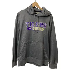 【中古】　UNDER ARMOUR　パーカー　トレーニングウェア　プルオーバー　トップス　裏起毛　 プリント　スポーツウェア　古着　/7072