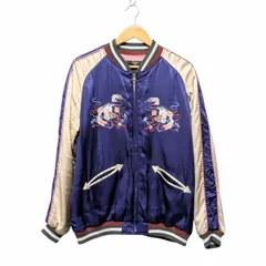 HOUSTON ヒューストン 51469 RAYON SOUVENIR JACKET MAIKO レーヨン スーベニアジャケット ネイビー系 サイズ XLのサムネイル