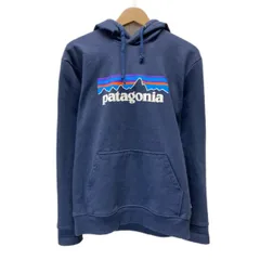 【中古】　patagonia　パーカー　プルオーバー　フーディ　フード　トップス　裏起毛　ブランドロゴ　プリント　アウトドア　古着　/1151