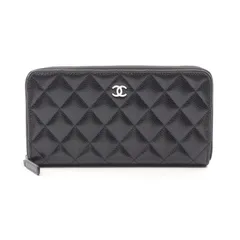 CHANEL シャネル クラシック ロング ジップ ウォレット マトラッセ ラウンド長財布