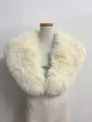 フォックスファーショール 白系 成人式 C260406B2