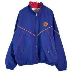 90年代 asics アシックス GORE-TEX ナイロンジャケット スポーツ ブルー(メンズ XL相当)中古 古着 X7448のサムネイル