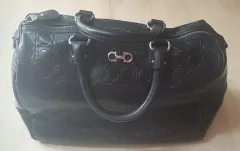 FERRAGAMO フェラガモ ガンチーニ ブラック トートバッグ