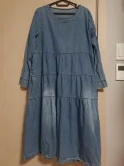 デニムワンピース（デニムワンピース）_デニム ロング丈ワンピース