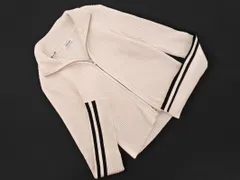 INGNI イング ジップアップ リブニット カーディガン sizeM/白 ■◇ レディース