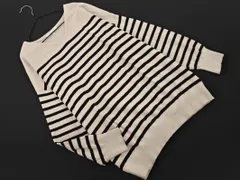 GLOBAL WORK グローバルワーク ボーダー ニット セーター sizeM/オフホワイトx黒 ■◇ レディース