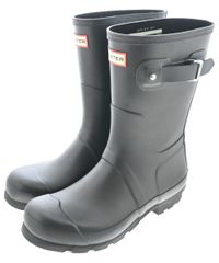 HUNTER レインブーツ ブラック UK7 25.5〜26cm程度 長靴 - メルカリ