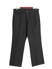 【お得なクーポン配布中!】 00s リーバイス ポリ フレア パンツ メンズ 実寸 33 27 オールド スタプレ スラックス ノータック ブーツカット シワになりにくい ブラック