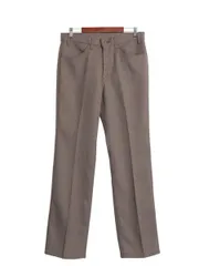 【お得なクーポン配布中!】 90s USA製 リーバイス ポリ フレア パンツ メンズ 34 34 オールド スタプレ スラックス 517 SCOVILL ノータック ブーツカット モカブラウン