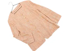 Leilian レリアン ノーカラー ジャケット size11/オレンジ ■◇ レディースのサムネイル