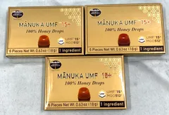 【新品・未開封品】【3個】ハニージャパン ハニードロップレット マヌカハニーUMF15+ のど飴 6粒 賞味期限2028年5月27日のサムネイル