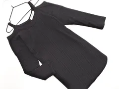 nano universe ナノユニバース カットオフ 七分袖 カットソー size36/チャコール ■◇ レディース